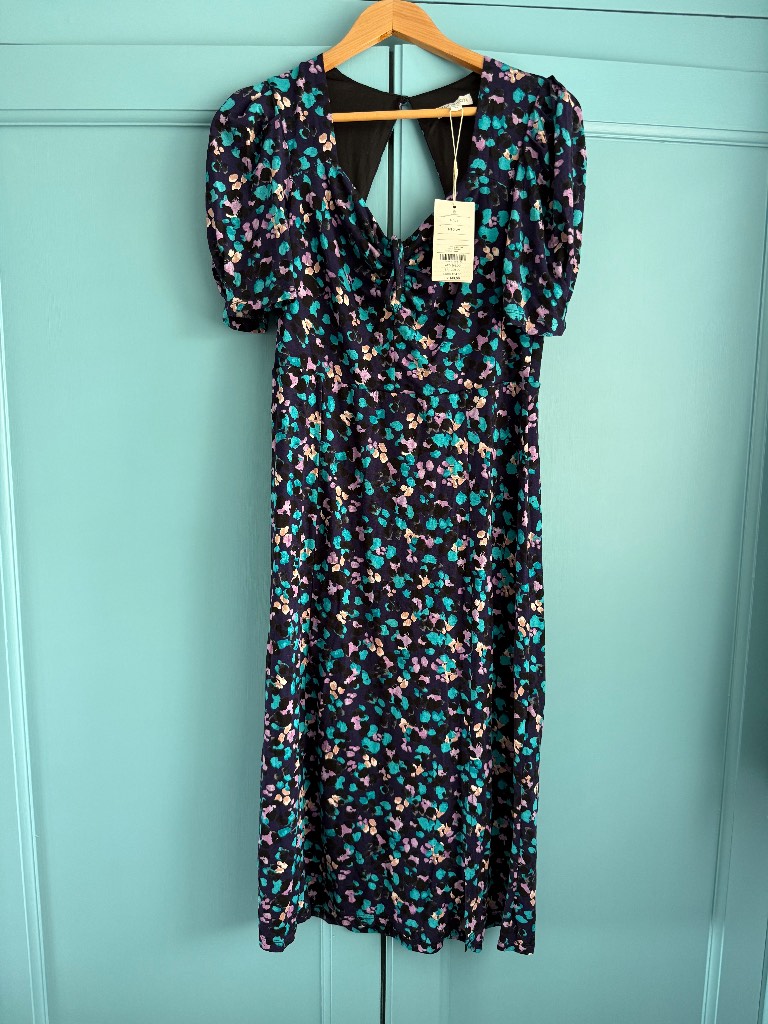 Monsoon Floral Midi Dress Medium BNWT