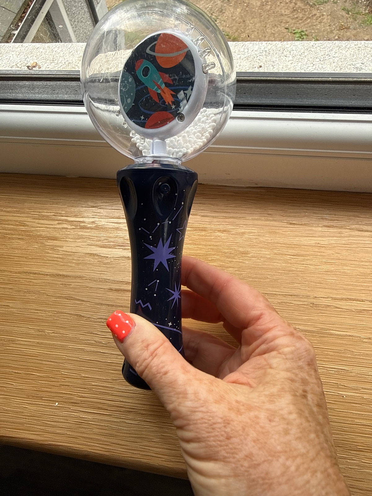 Sensory space age spinning toy