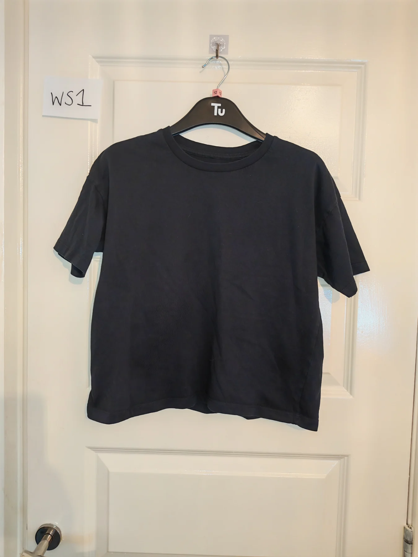 George girls age 11-12 years black t shirt