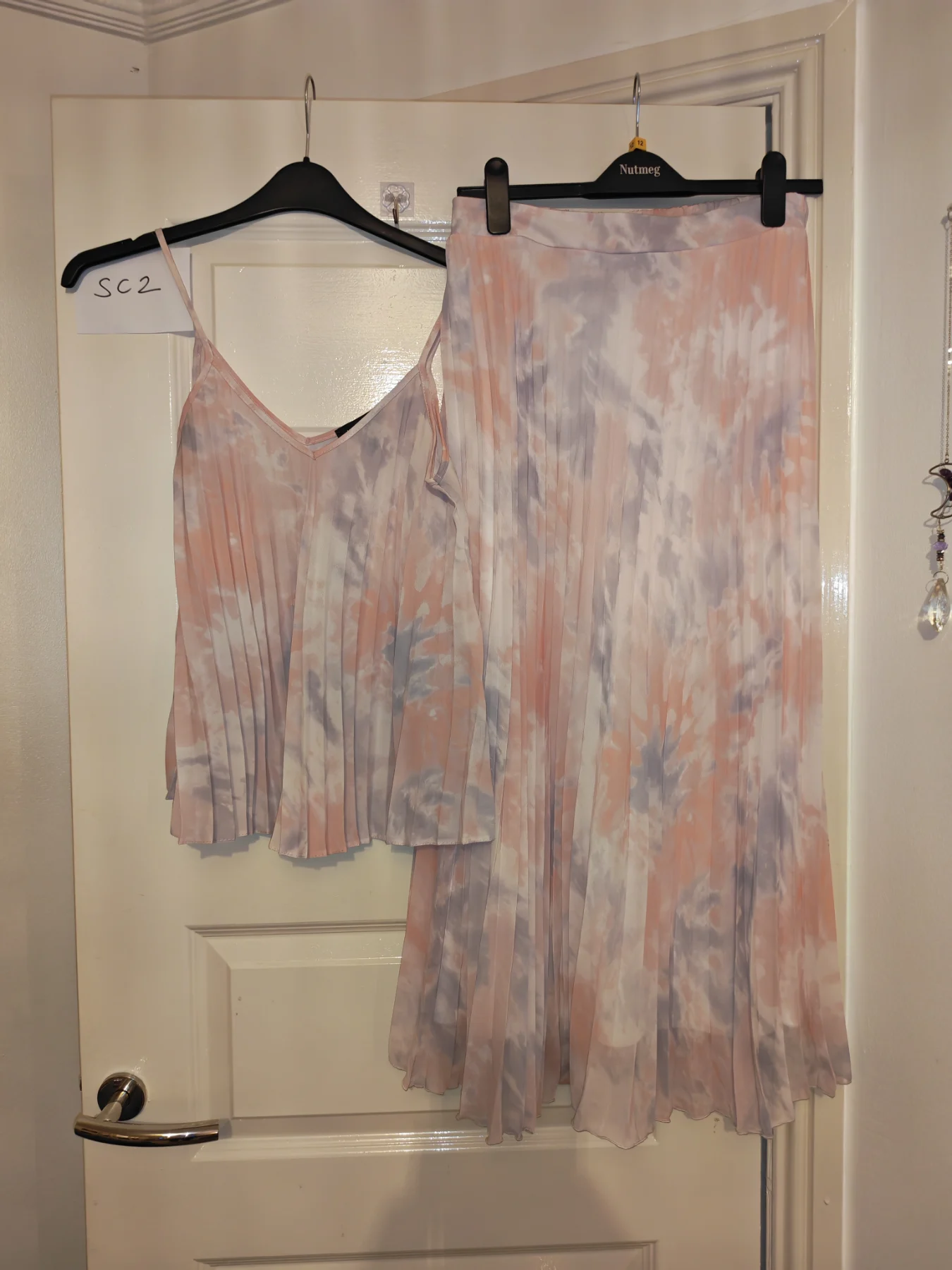 New look woman's size 10 Co Ord top and skirt set