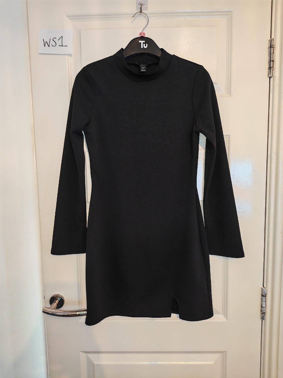 New look 915 girls age 13 years 158cm black long sleeve dress