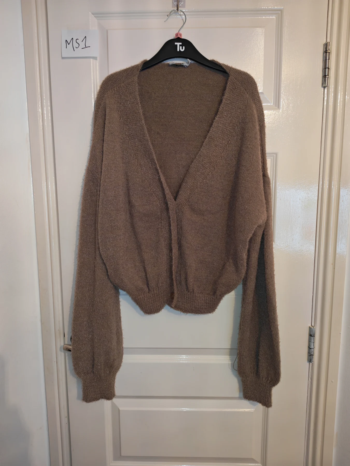 Na-kd woman's XXL oversized cardigan brown