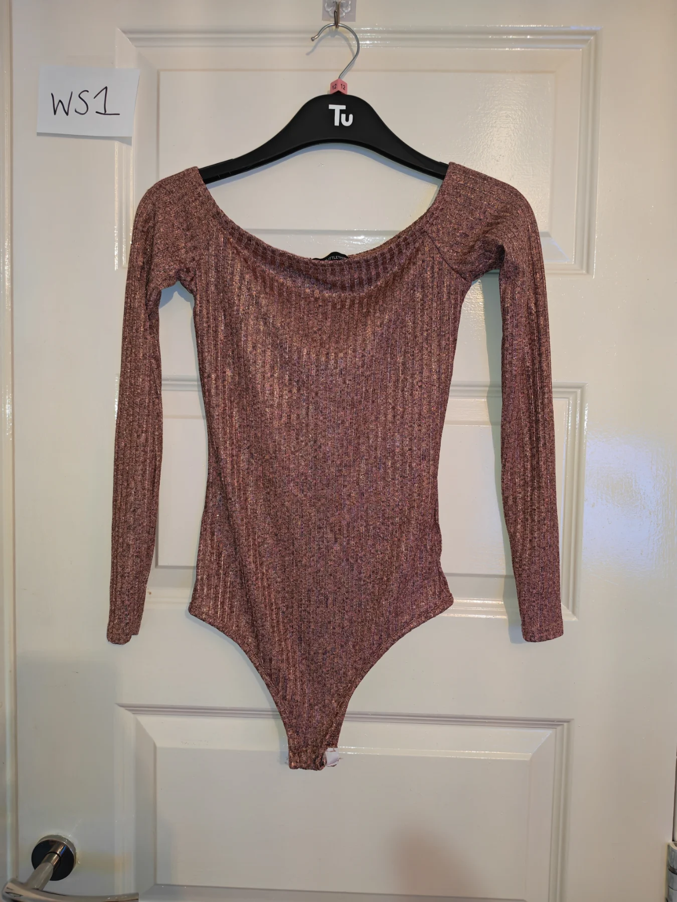 Pretty little thing prettylittlething PLT size 8 woman's body suit bronze colour