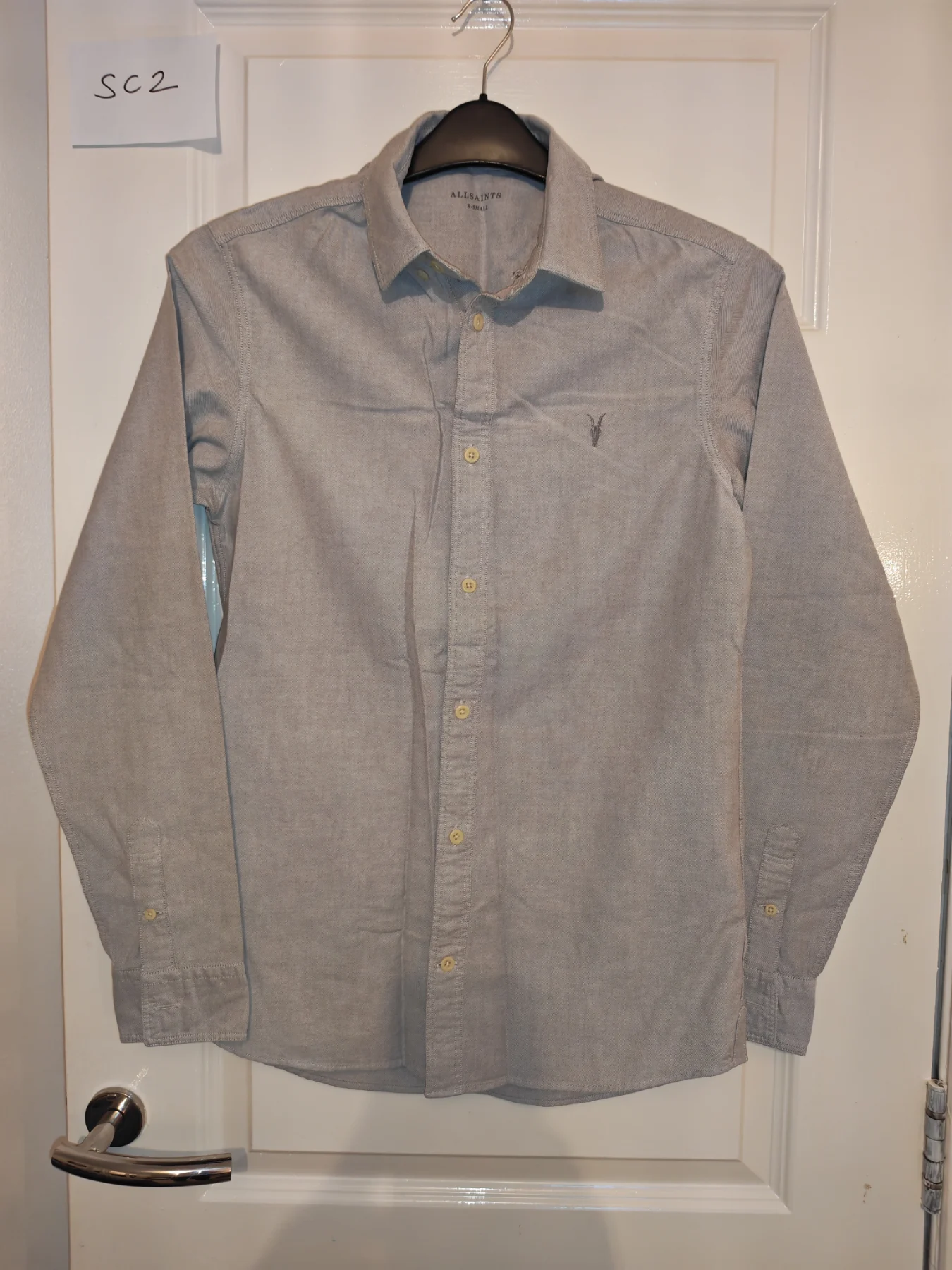 All Saint's Mens XS grey shirt immaculate condition