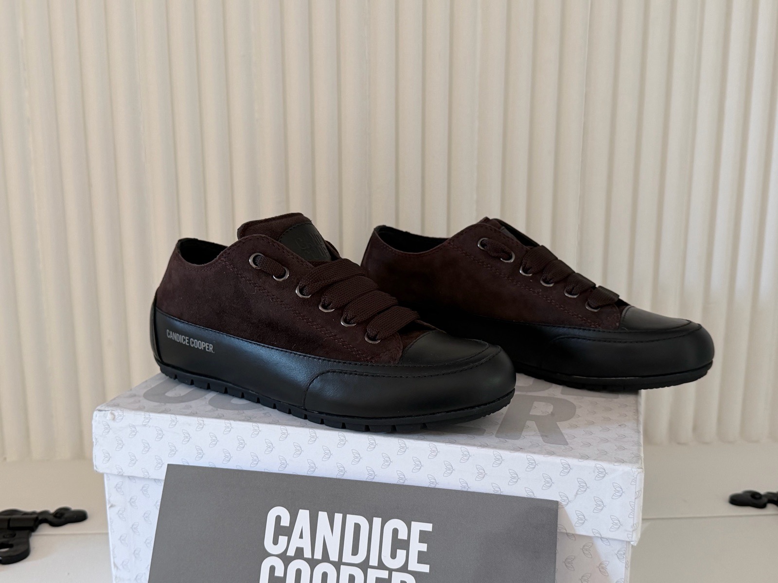 Candice Cooper Rock Leather and Suede Trainers