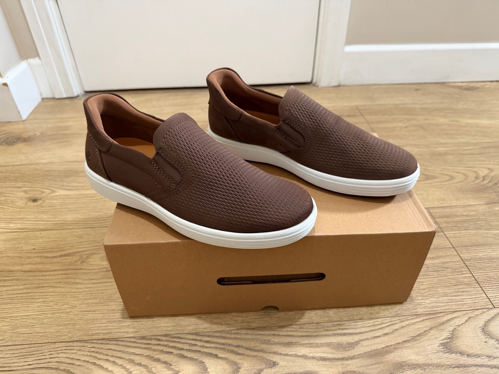 ECCO Men’s Soft 7 Easy Slip-On Trainers Cocoa Brown UK 6.5-7 EU 40
