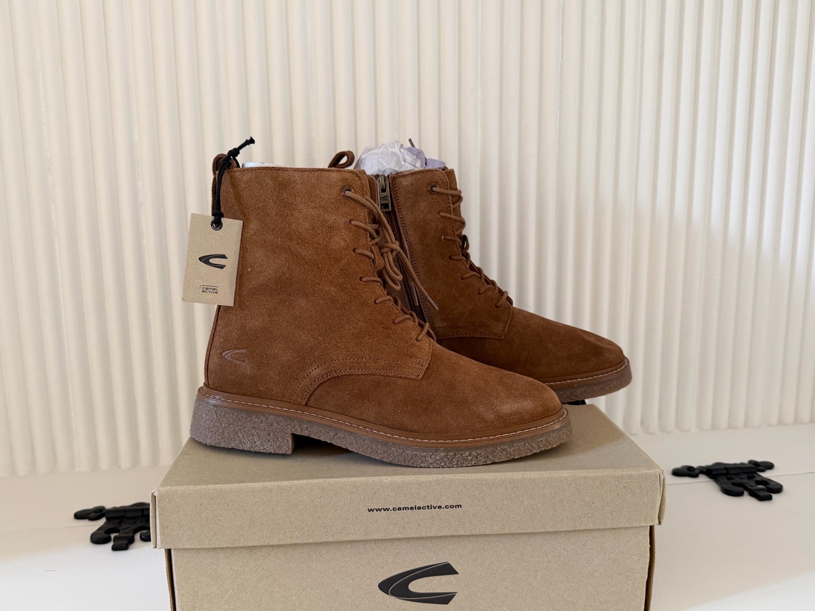 Camel Active Women’s Aurora Ankle Boots Brown Suede Leather