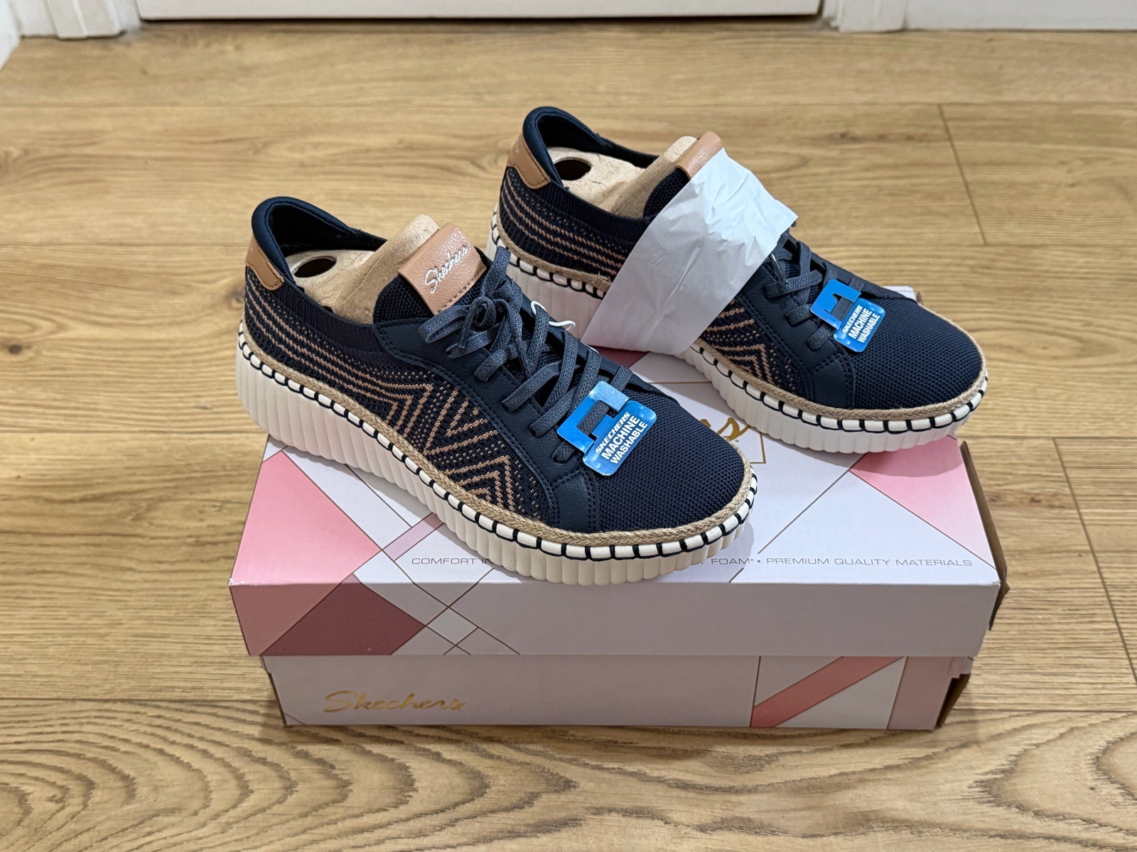 Skechers Wilshire BLVD - Bellevue Trainers In Navy Blue