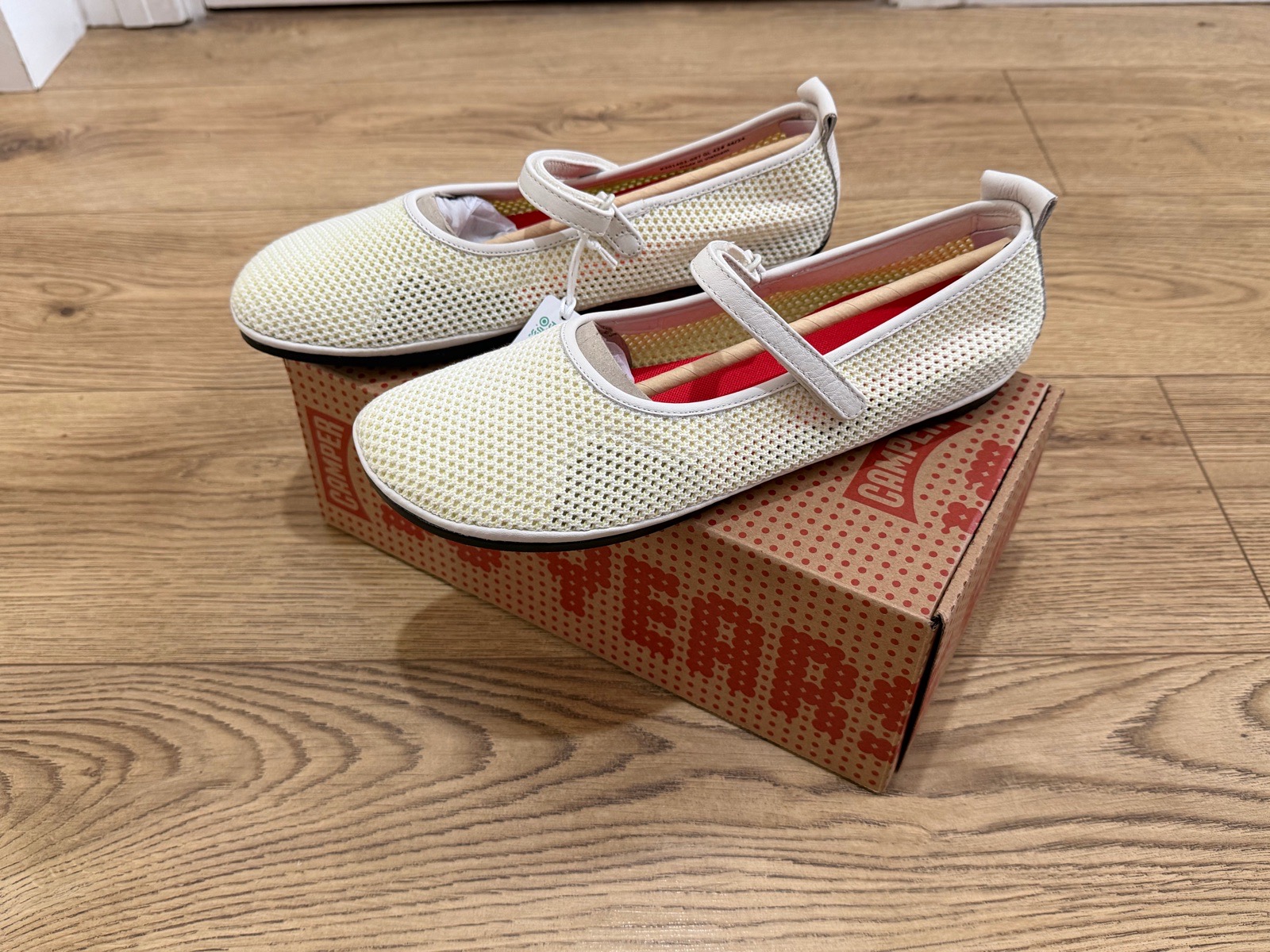 Camper Women’s Right Nina Mesh Mary-Jane Ballet Flats