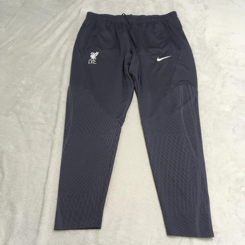 Nike Liverpool FC Tracksuit Bottoms Mens 2XL Grey Purple Slim Fit Strike 23/24