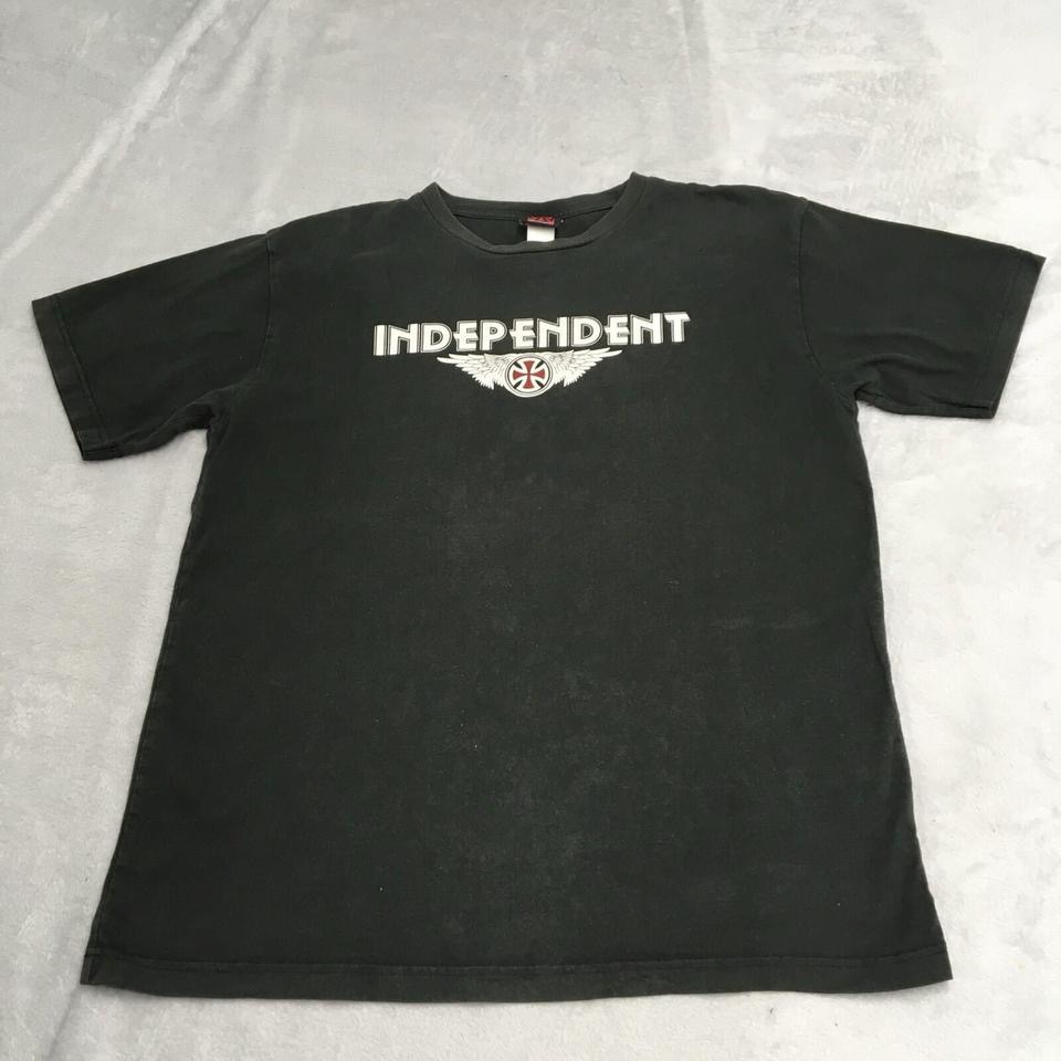 Vintage Independent Truck Company T Shirt Mens Large Black Skate Surf Grunge Y2K