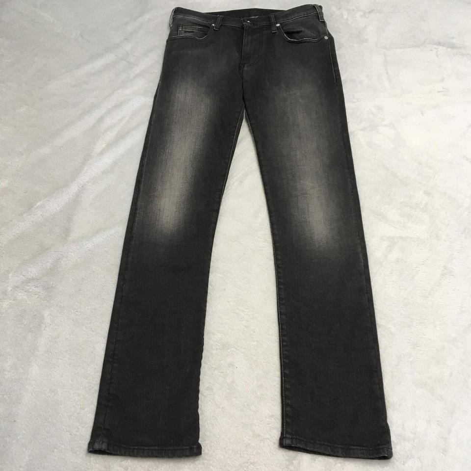 Armani Jeans J45 Mens 30x32 Grey Denim Slim Fit Stretch EA Emporio W30 L32