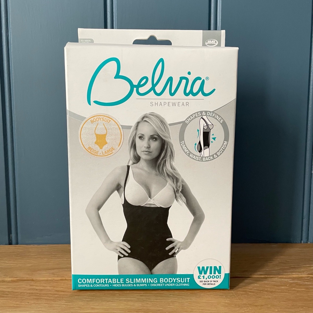 Belvia Shapewear Slimming Bodysuit Colour Beige Size Large  Brand New in Box
