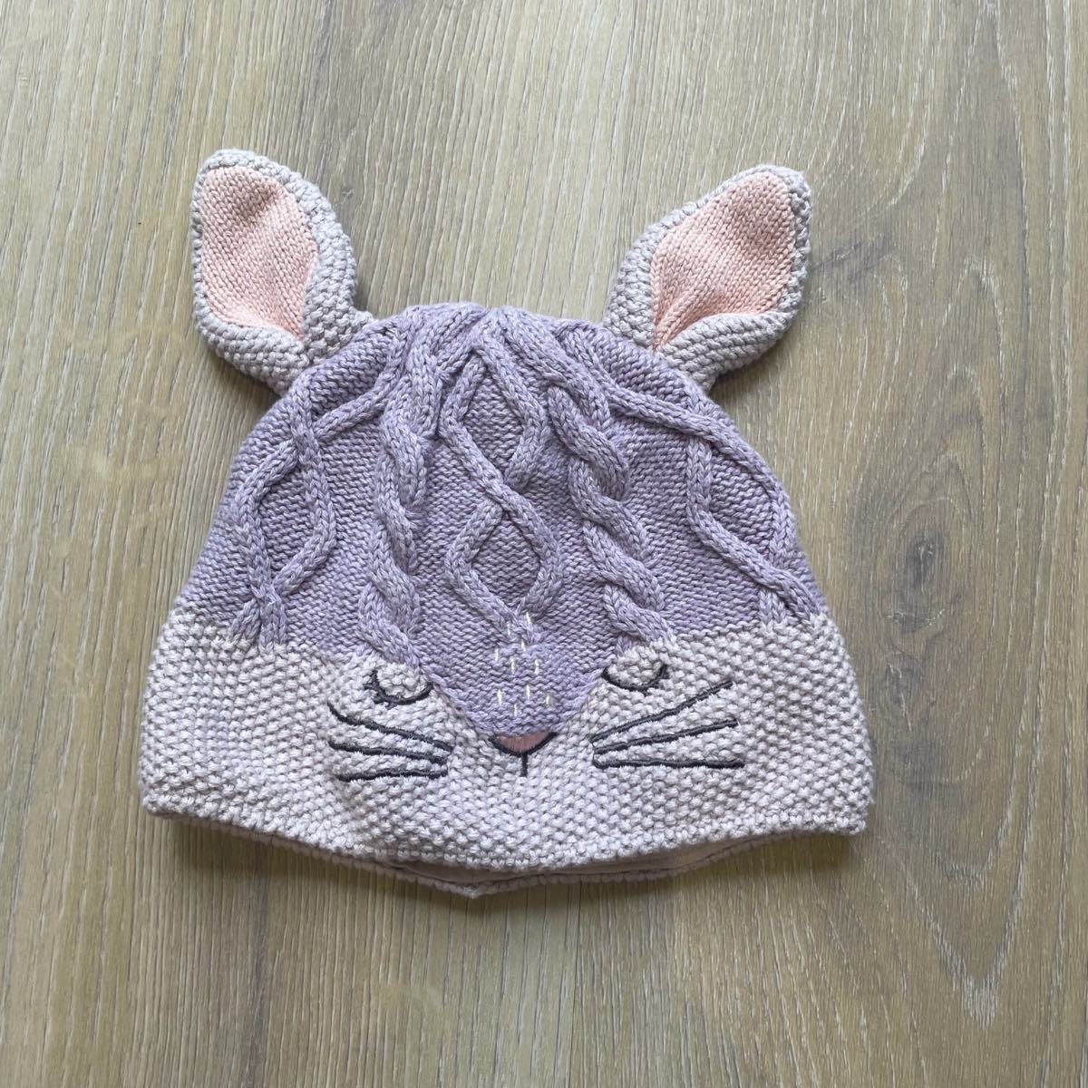 Girls next purple cat hat 12-18 months