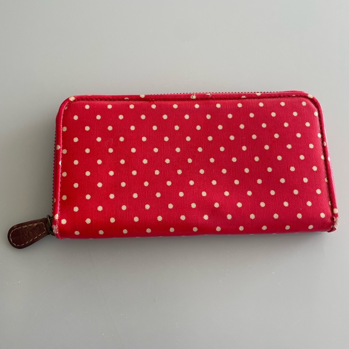 Cath kidston red and white spotty polkadot purse wallet