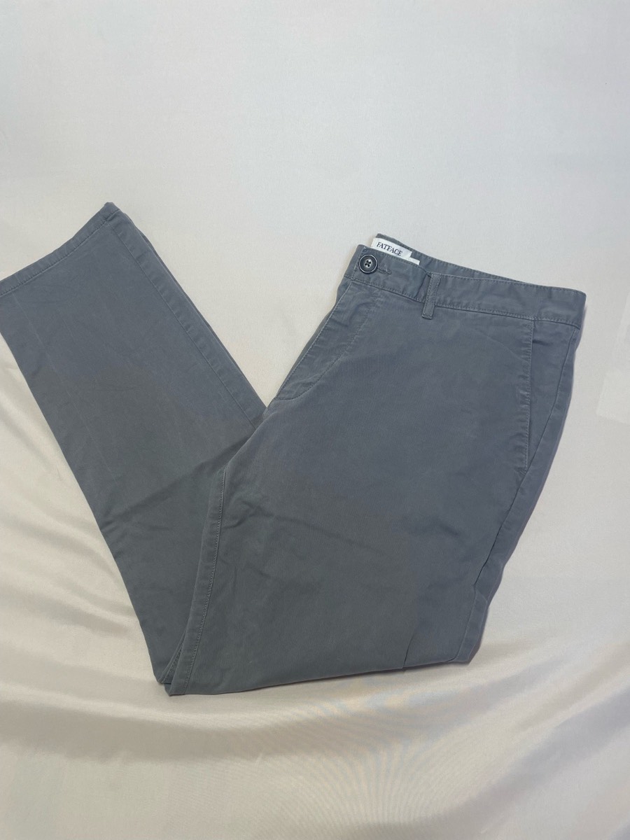 Fat Face Mens Grey Chino Trousers Size 36 short With Comfort Stretch