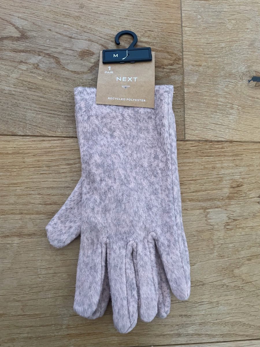 Next pink gloves size medium