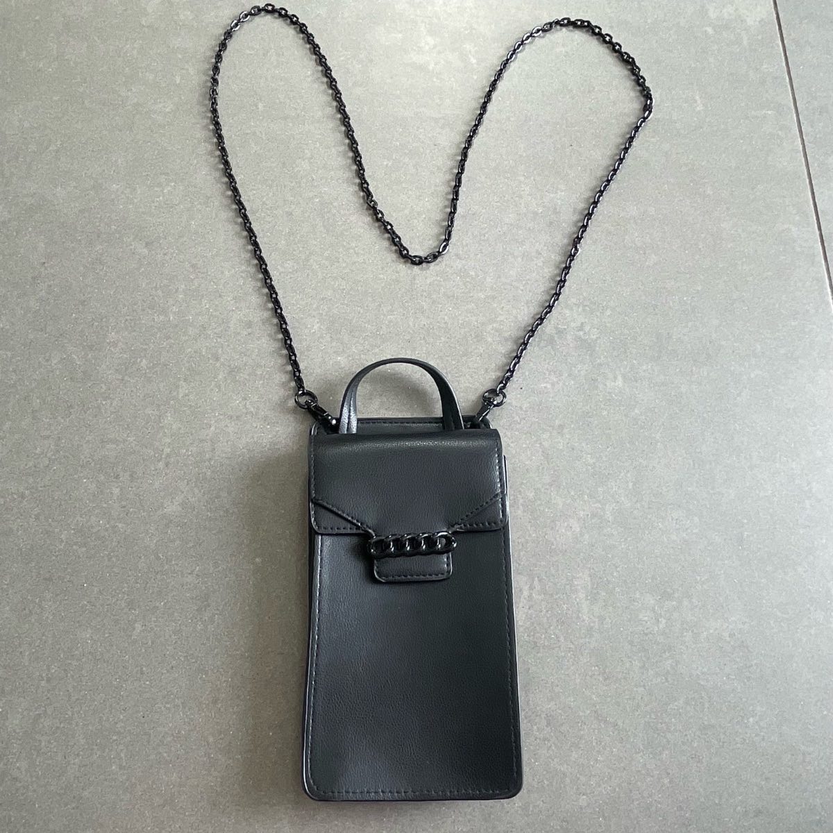 H&M black crossbody phone holder bag