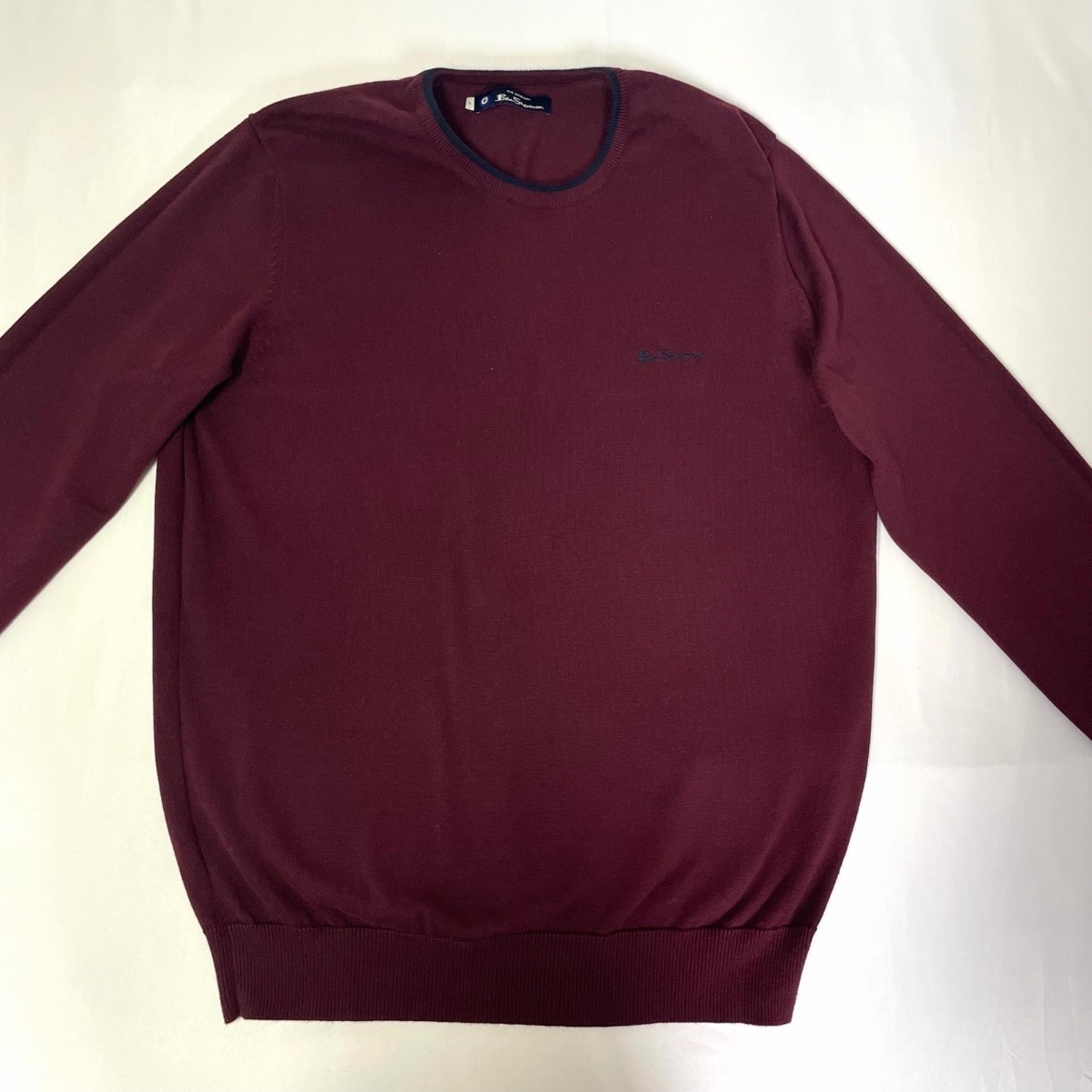 Ben Sherman Men’s Burgundy Jumper Size Large.
