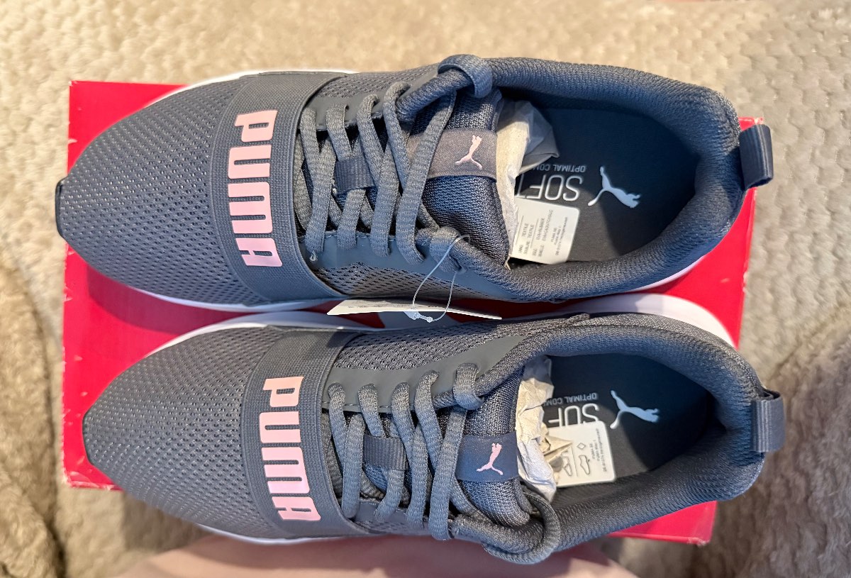 Puma SoftFoam+ Grey & Pink Trainers UK 5 / EU 38 – New with Tags