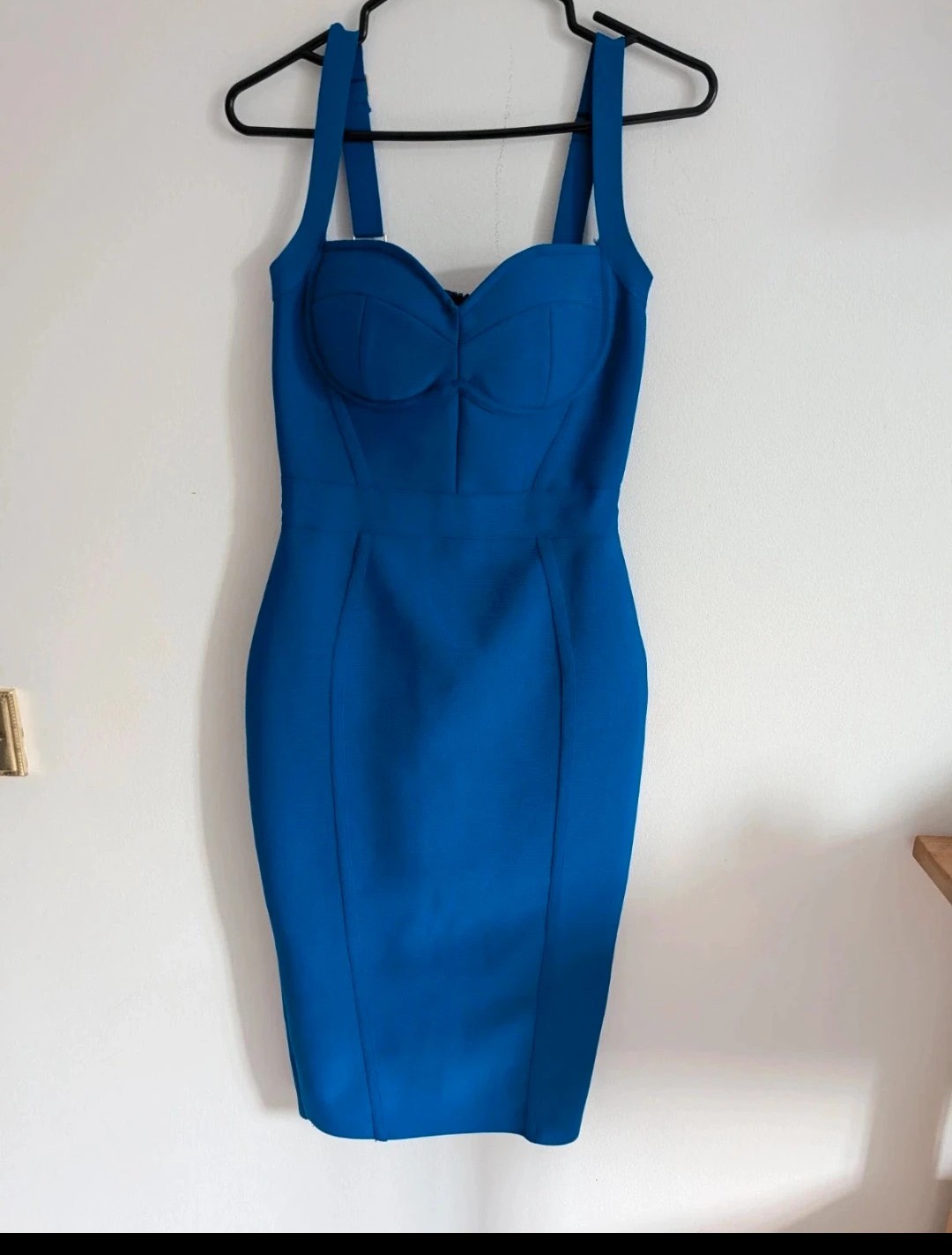 Shein blue bandage body on dress size small