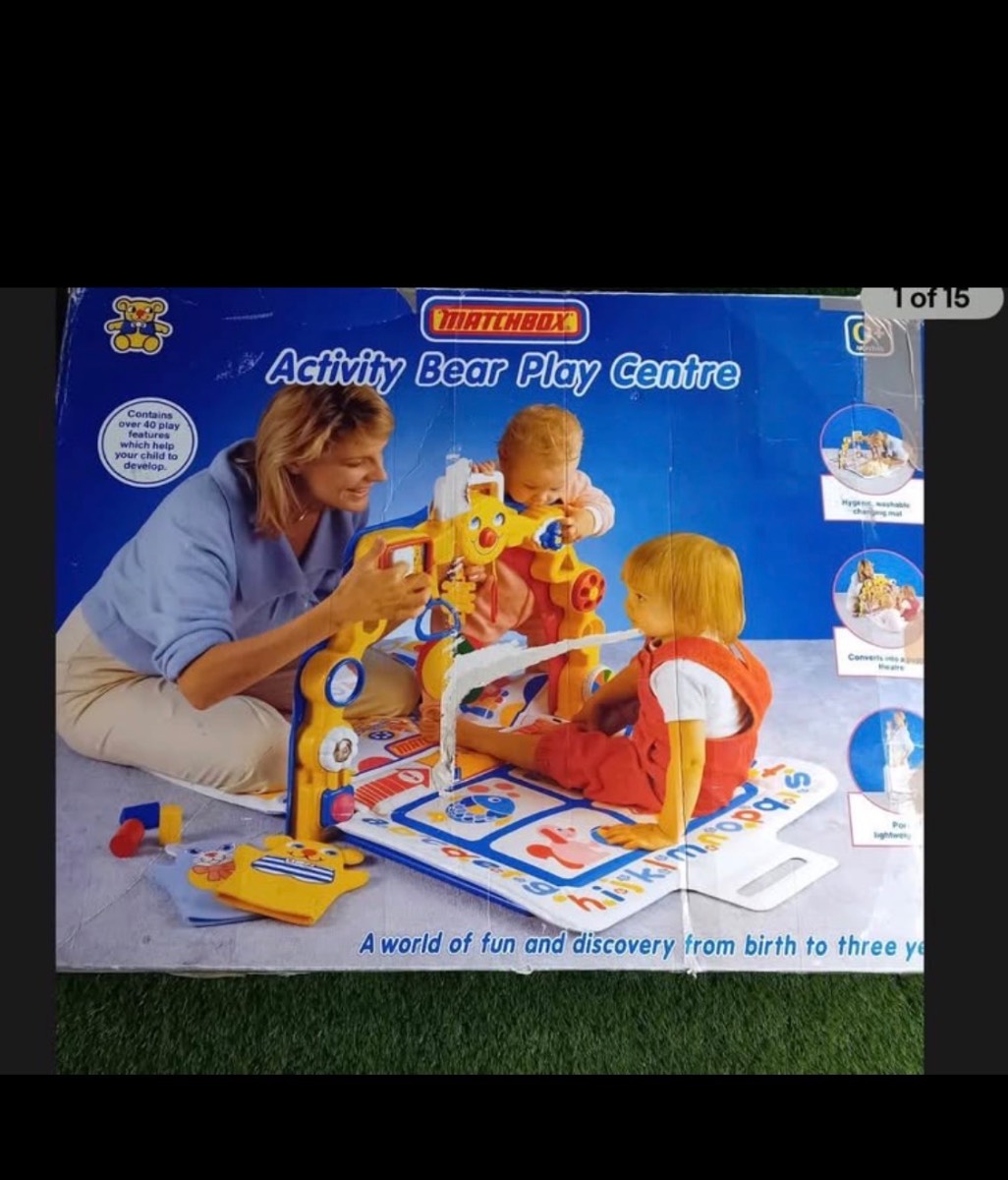 Retro excellent condition matchbox play gym baby mat