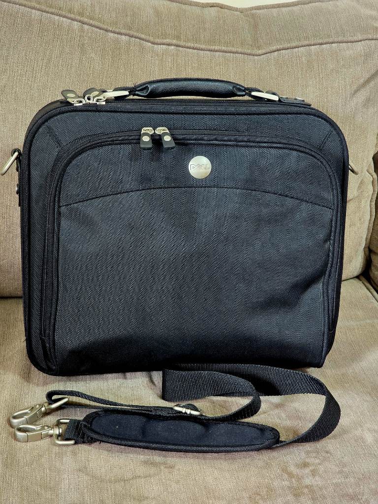 Dell 15" Laptop Briefcase- Multiple Compartments with Adjustable Shoulder Strap