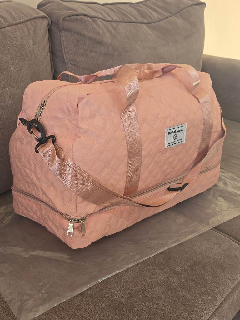 Rose Pink Large Capacity Women's Weekender Bag