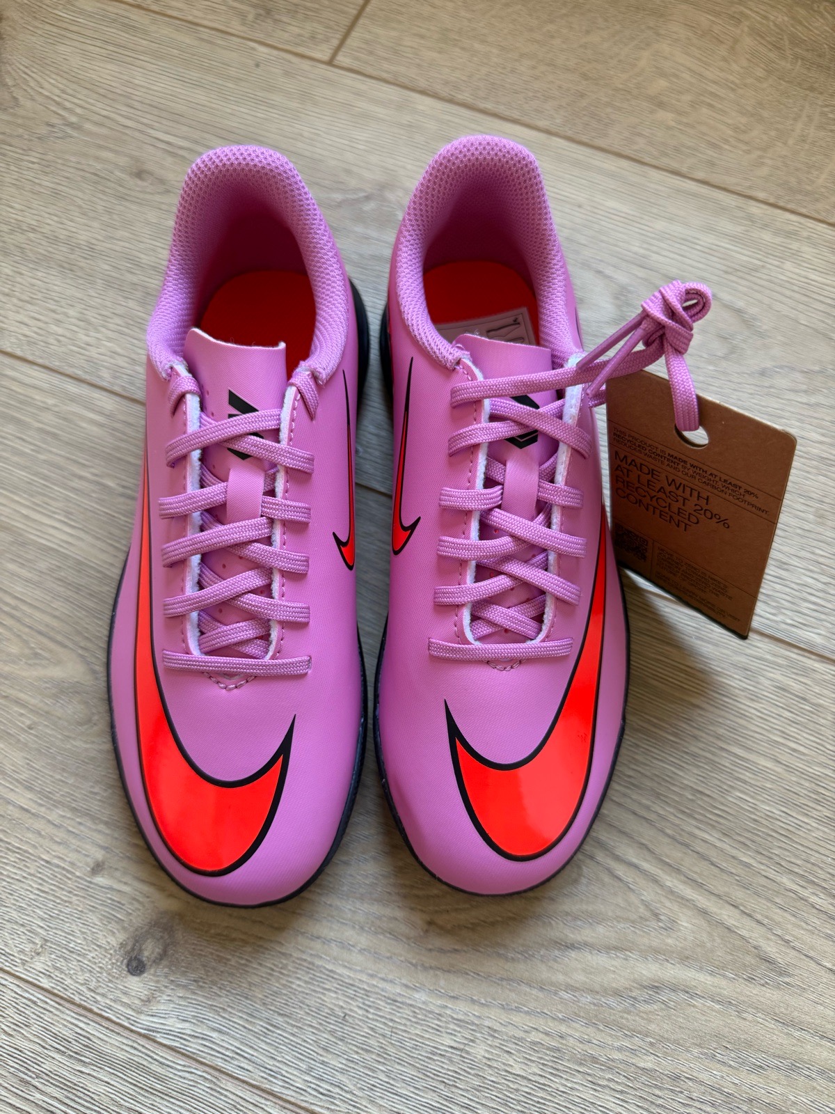 Mercurial Pink & Red Soccer/Football Shoes – Size UK 2.5