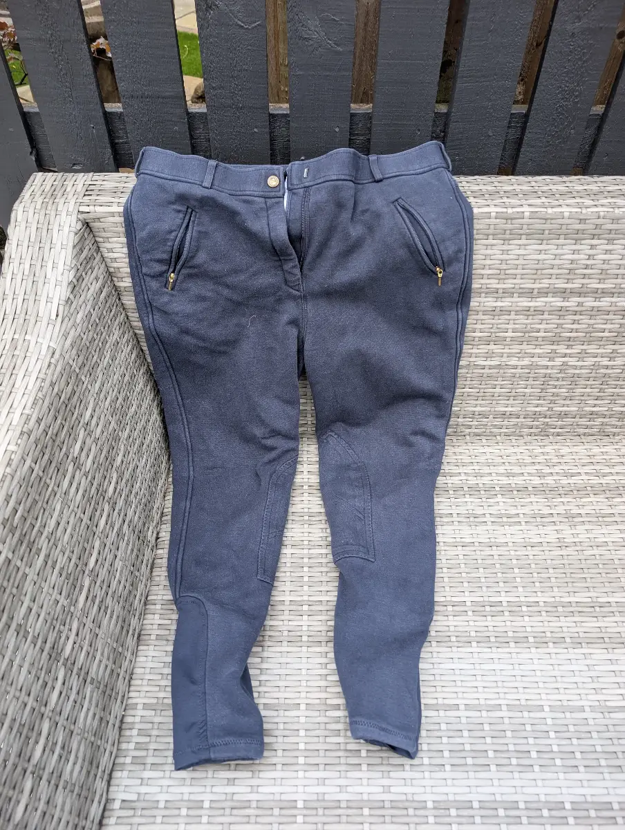 Ladies navy cozy jodphurs