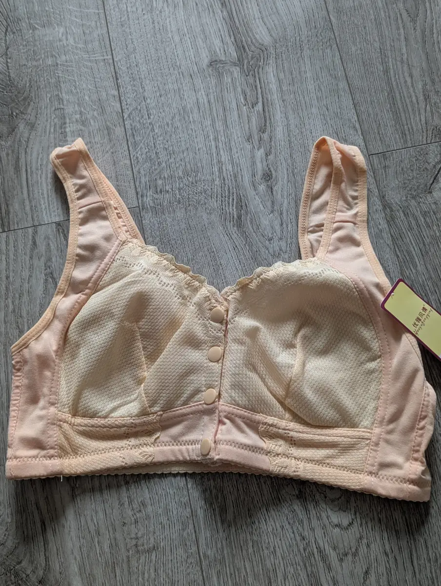 Front fastening bra's