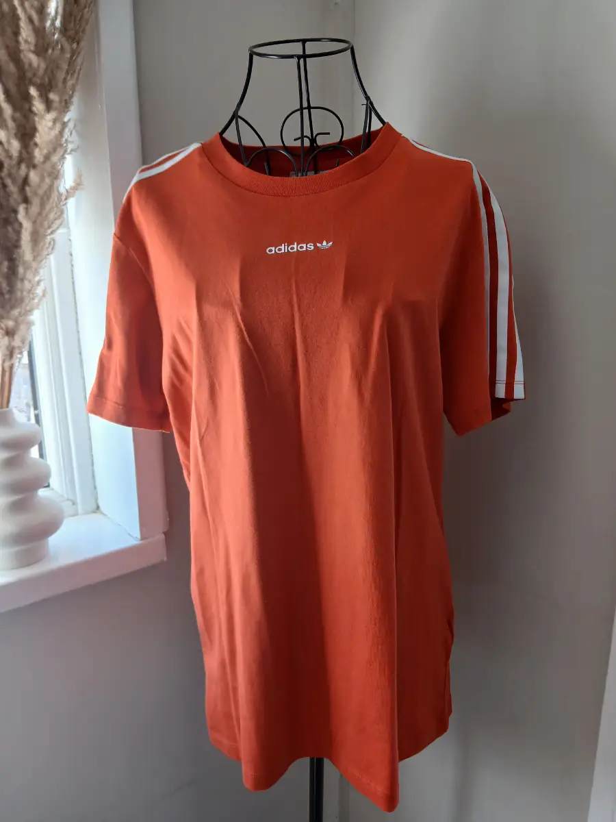 Adidas Originals Orange 3‑Stripe T‑Shirt | UK 4‑6 XS | New With Tags