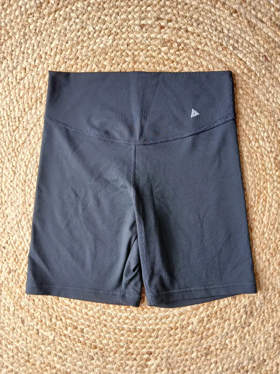 Next Black High Waist Gym Shorts | Stretch Cycle Shorts | Size UK 8
