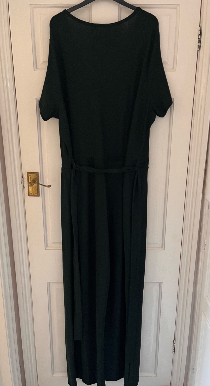 George metallic green wide leg jumpsuit, size 22