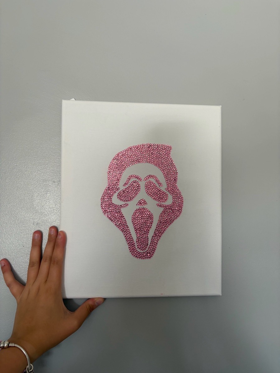 Pink diamond canvas (scream)