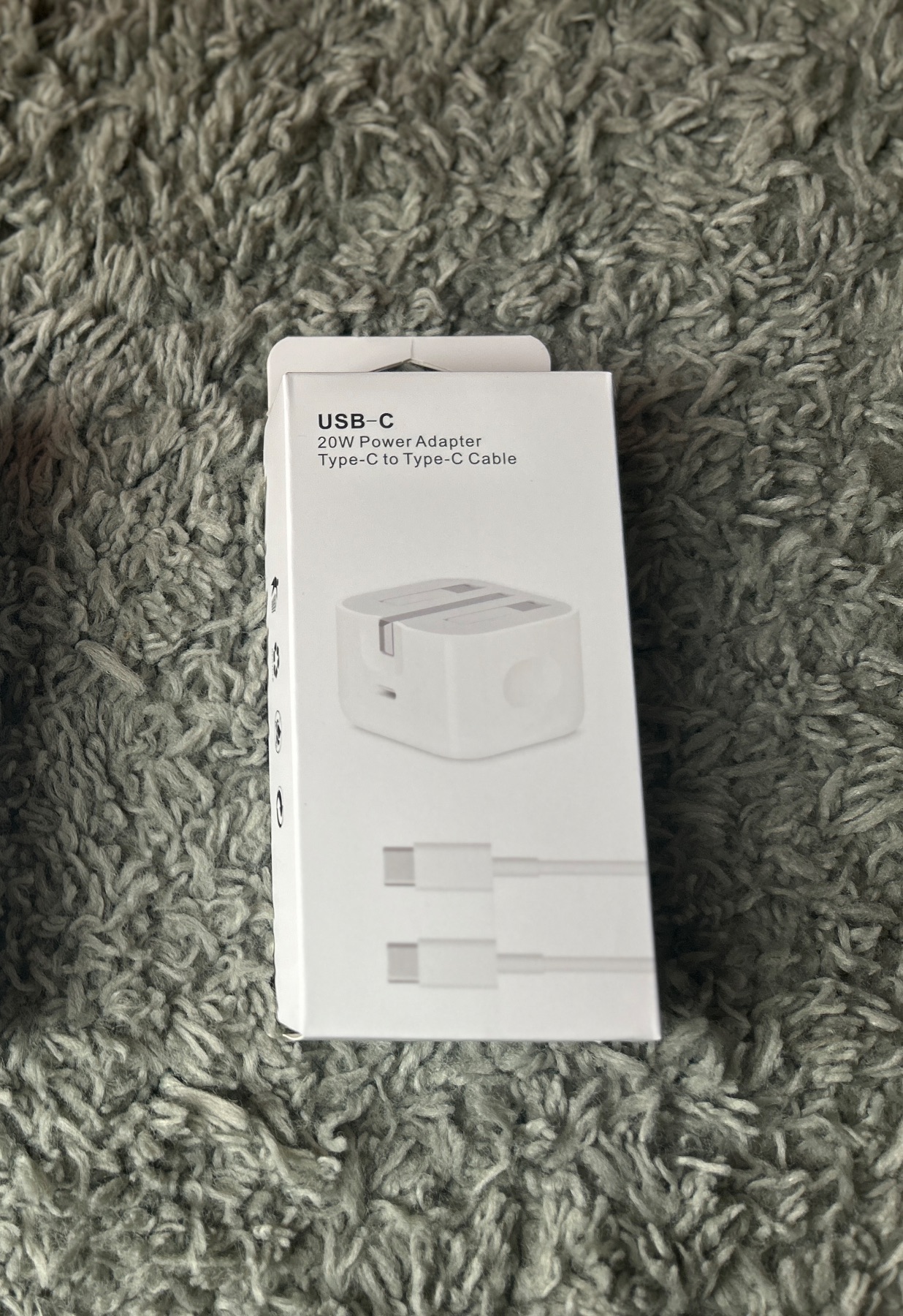 20W USB-C Fast Charger UK Plug + 1M Cable | PD 3.0 QC3.0 Wall Charger for iPhone, Samsung, Android