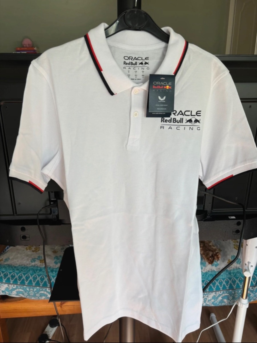 White Red Bull Racing Polo Shirt