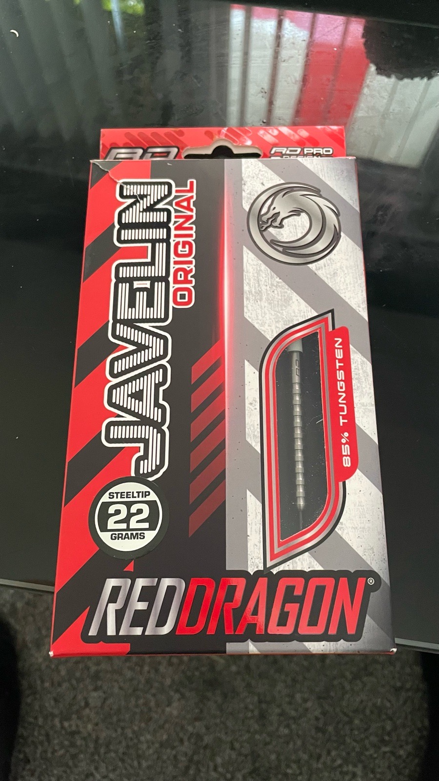 Red Dragon Javelin Original 22g Tungsten Steeltip Dart Set Standard Shape