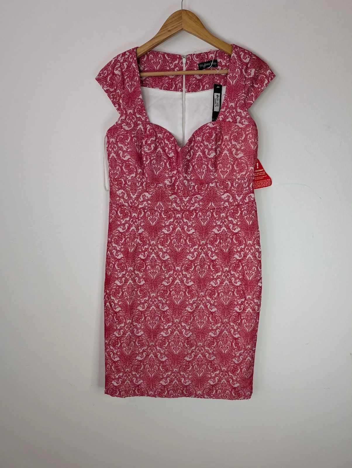 Myleene Klass Pink & White Damask Dress – UK 14