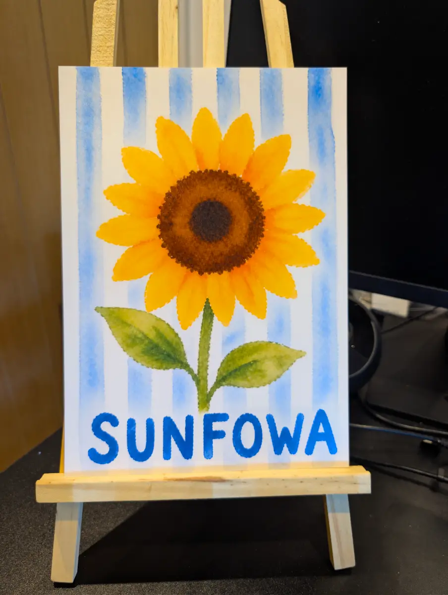 Sunfowa Sunflower Nursery Print | Funny Toddler Word A4 - Toddler Mispronunciation Print