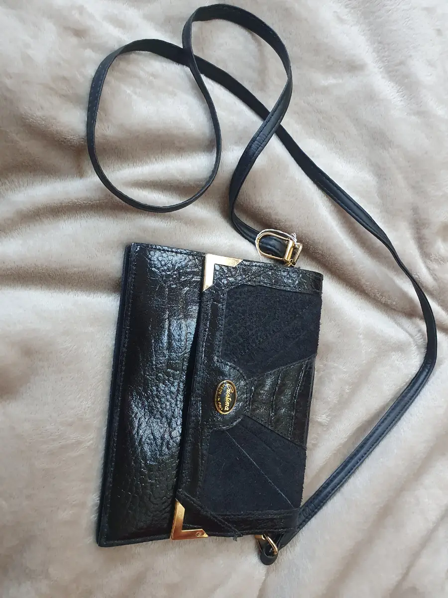 Cristina vintage Black leather handbag