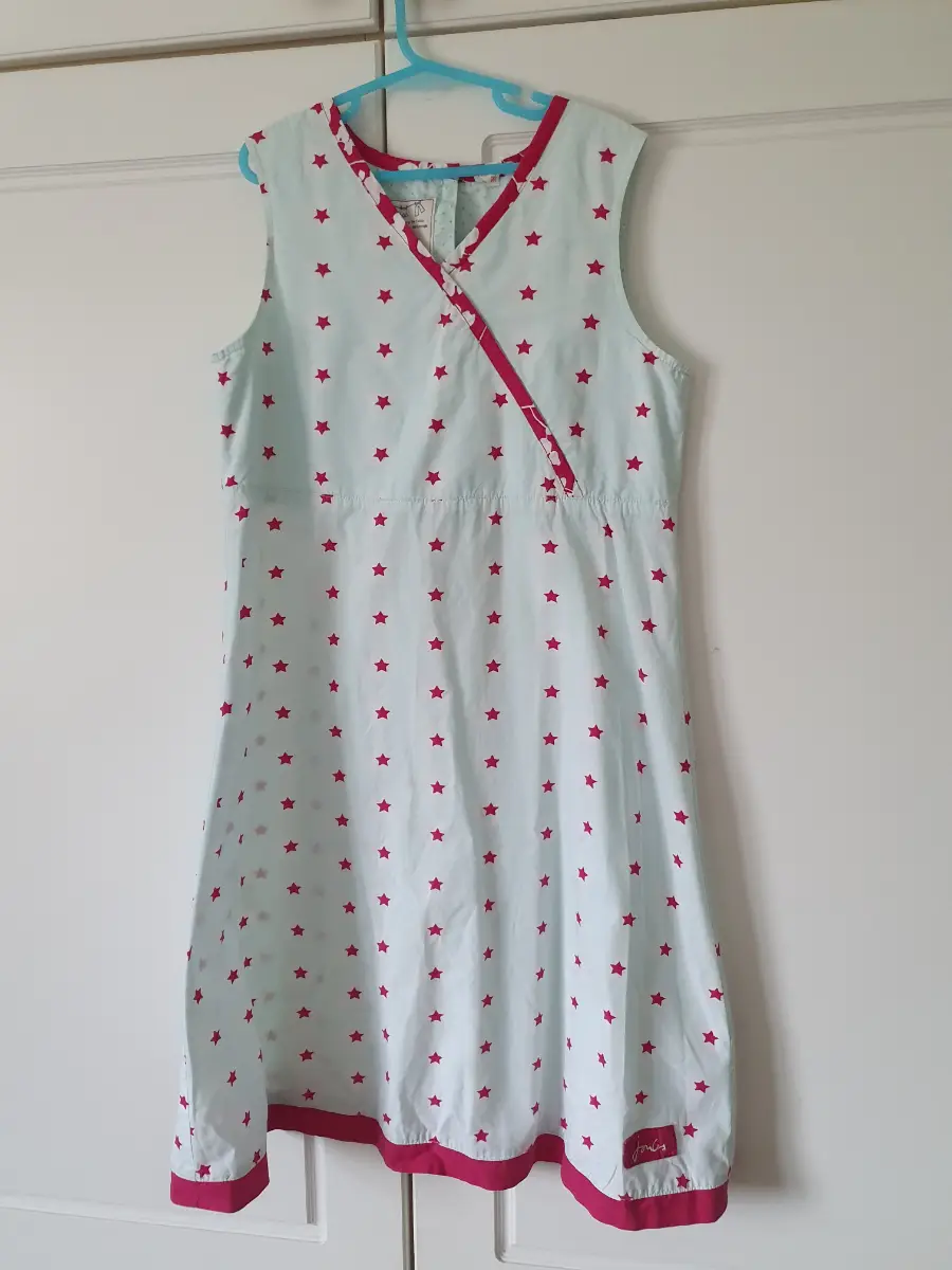 Joules light cotton star cross-over summer dress
