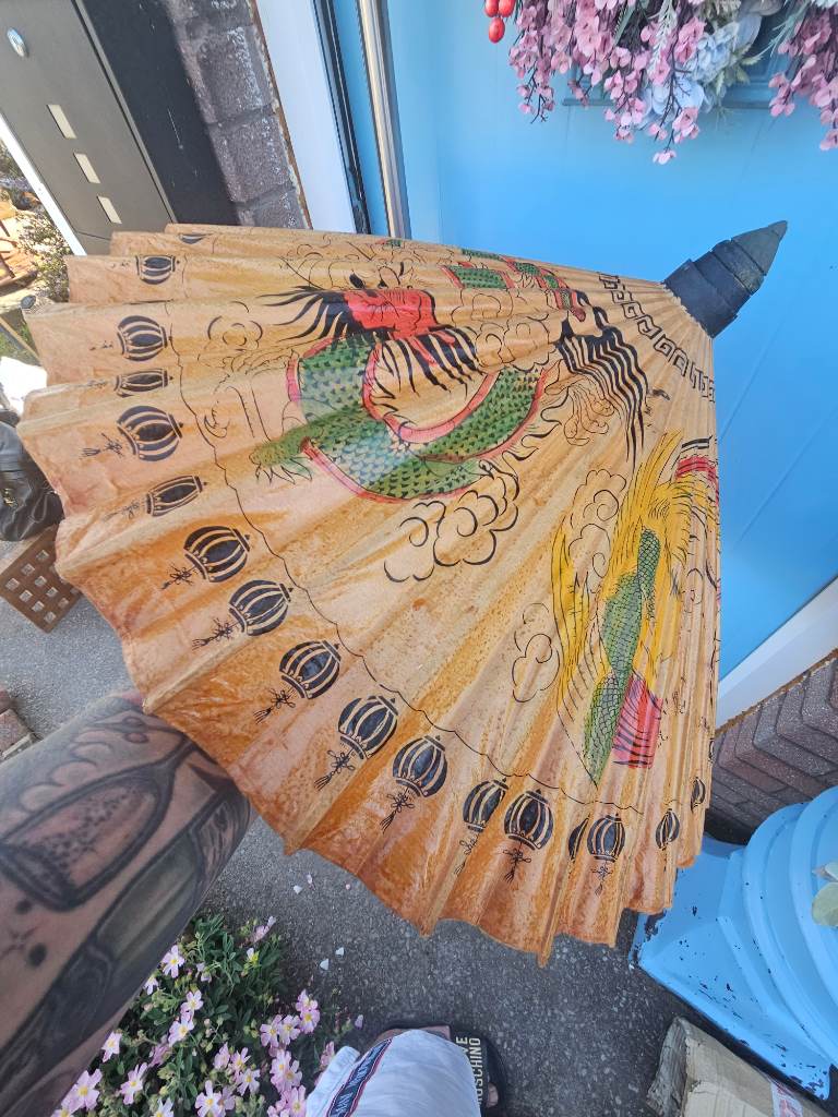 Asian oriental ornamental umbrella