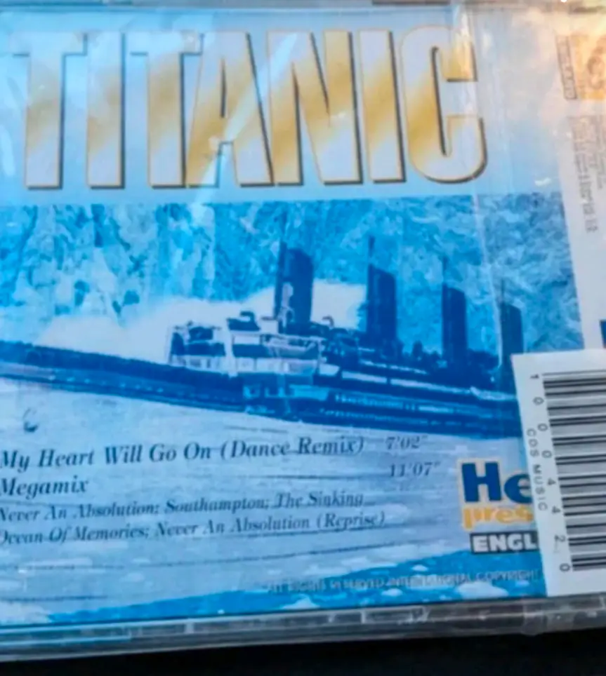 Titanic Rare CD my heart will go on