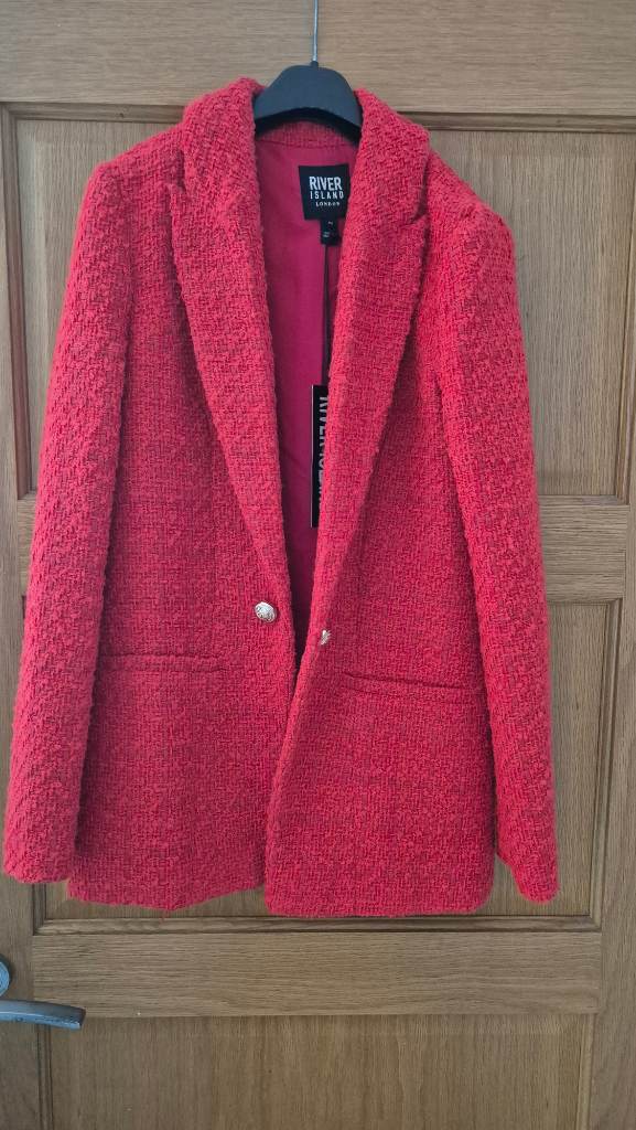 River island red blazer