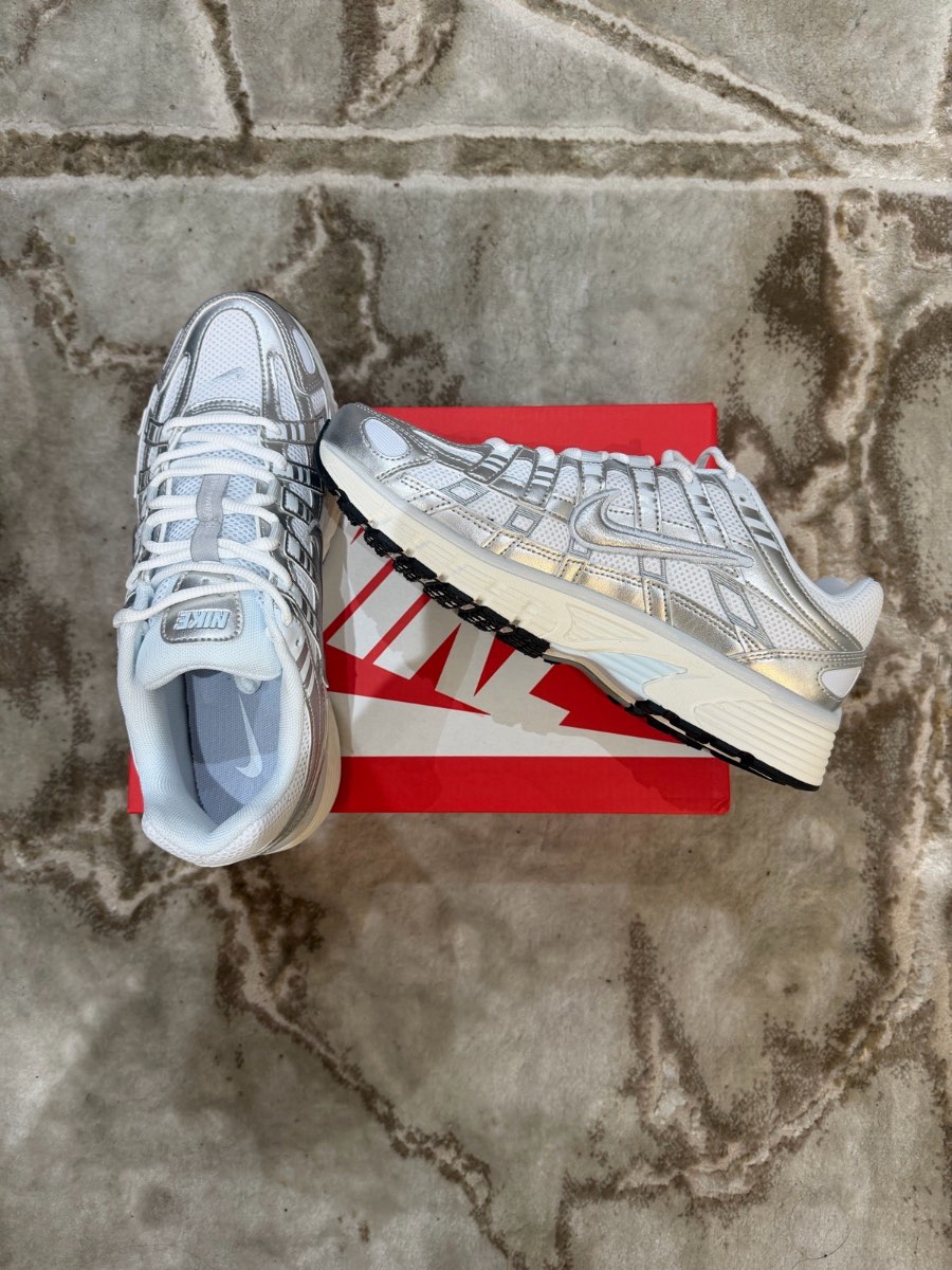Nike White and Silver P6000