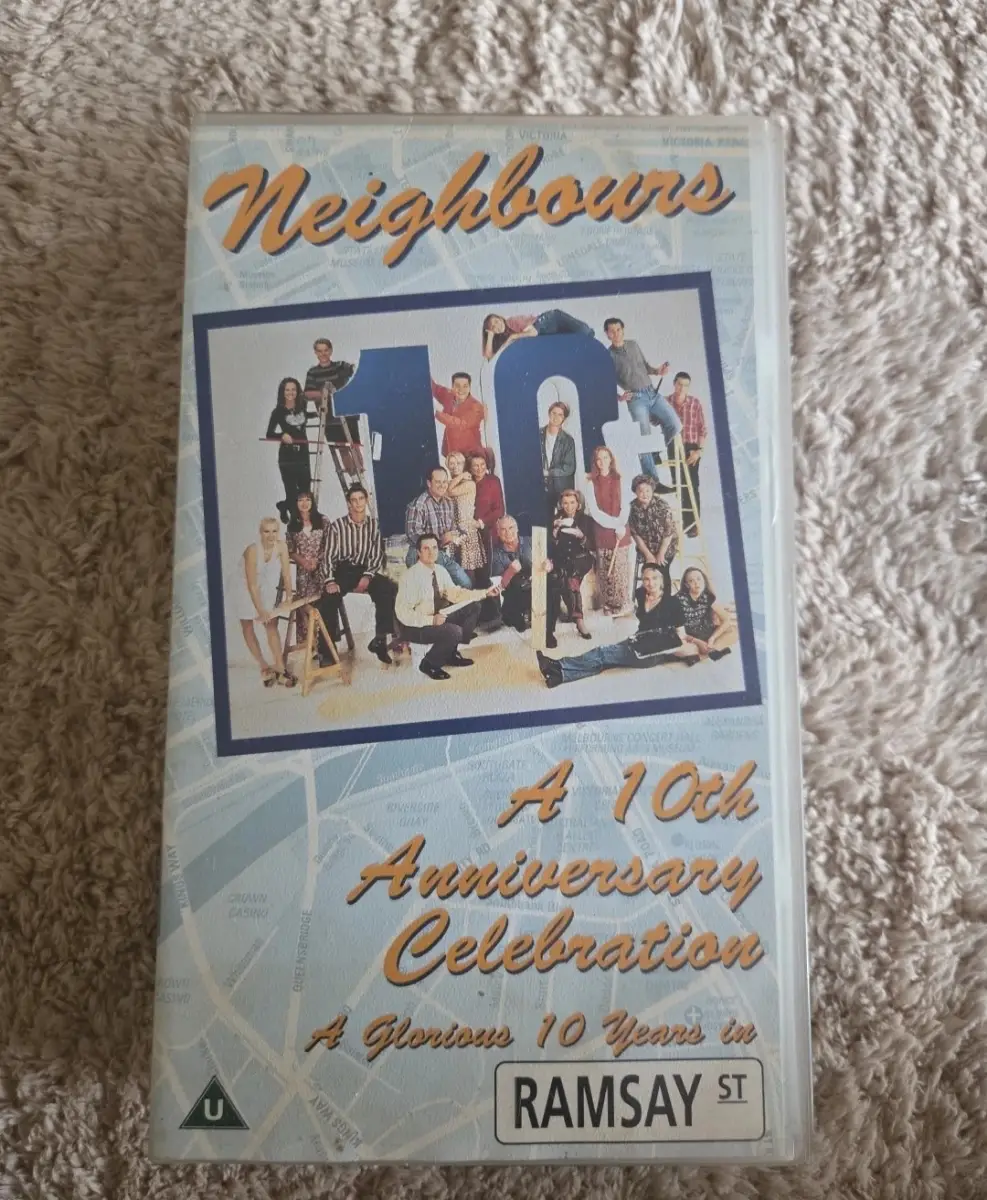 Neighbours 10th Anniv VHS | Ramsay Street 1996 | Damaged Shell | Untested | Rare