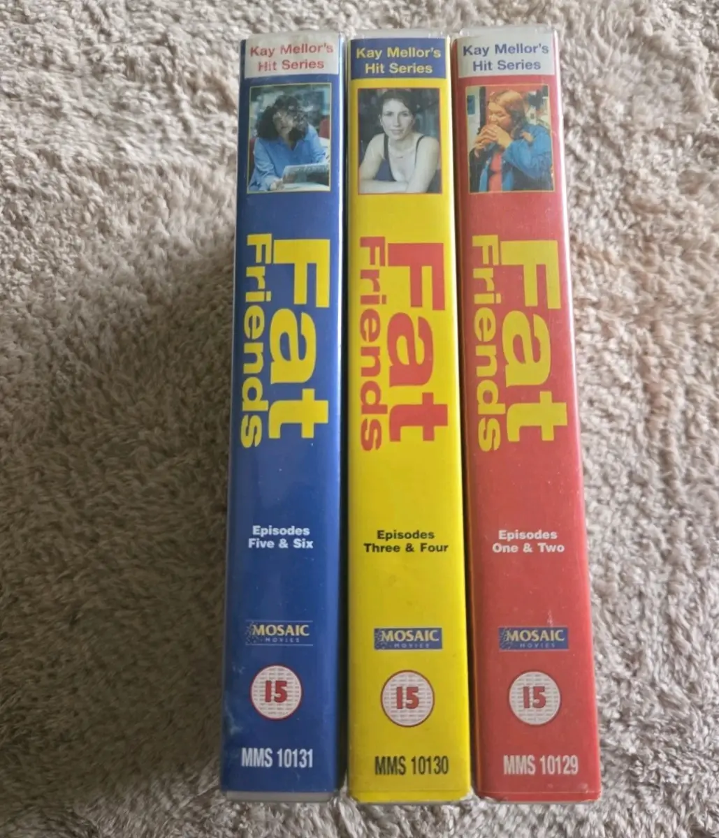 Fat Friends Series 1 VHS | 3 Tapes | Cases Damaged | Untested | Rare Set