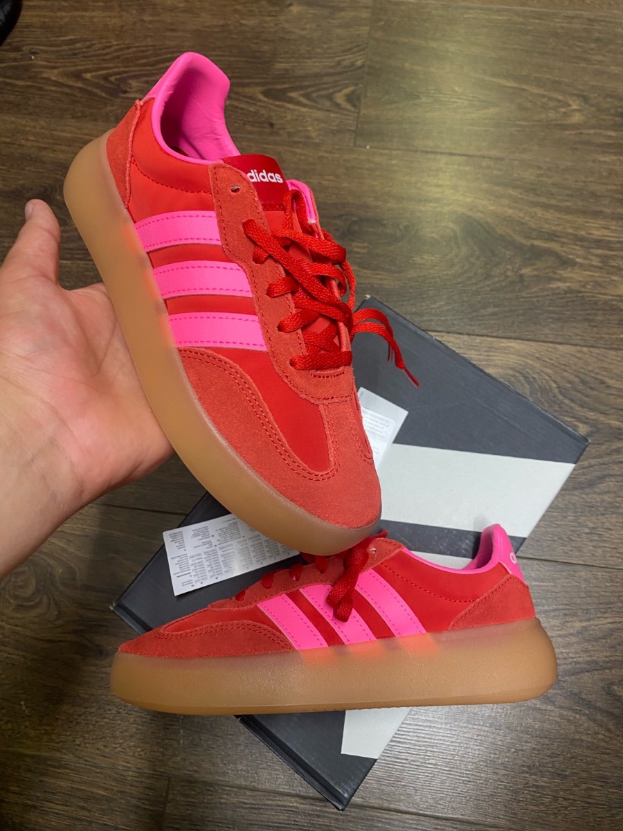 Adidas Barreda Decode - Red / Pink / Gum - Size UK 3.5