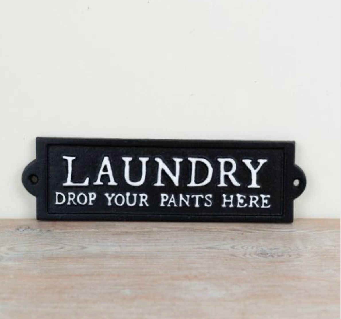 Laundry Cast Iron Sign
